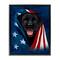 Stupell Industries Labrador & American Flag Floater Framed Art